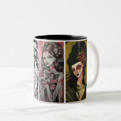 Tasse 2 Couleurs visages de dame (Devant droit)