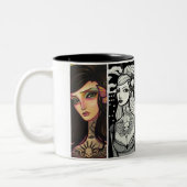 Tasse 2 Couleurs visages de dame (Gauche)