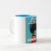 Tasse 2 Couleurs Visite impression d'art de Londres. (Devant gauche)