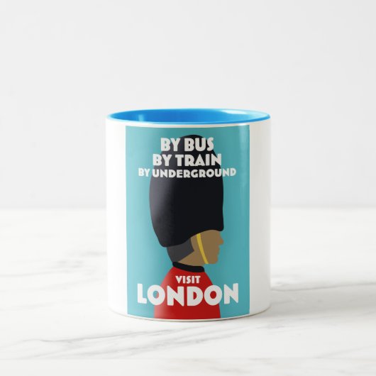 Tasse 2 Couleurs Visite impression d'art de Londres. (Centre)