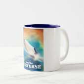 Tasse 2 Couleurs Visitez l'art spatial de l'Univers. (Devant droit)