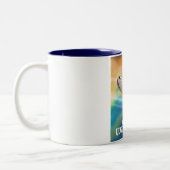 Tasse 2 Couleurs Visitez l'art spatial de l'Univers. (Gauche)