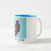 Tasse 2 Couleurs Visitez le zoo (Devant droit)