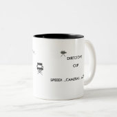 TASSE 2 COULEURS VITESSE !. , APPAREIL-PHOTO ! … ACTON !. (Devant droit)