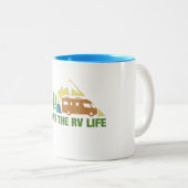 Tasse 2 Couleurs vivant la vie 2 de camping de rv (Devant droit)