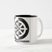 Tasse 2 Couleurs Vivent le Dharma (Devant droit)