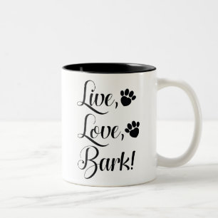 Tasse 2 Couleurs Vivez Amour Aboyez