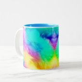 Tasse 2 Couleurs Vivid Rainbow Fluffy Fur Texture-75201 (Devant gauche)