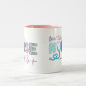 Tasse 2 Couleurs Vivre Cette Vie Infirmière (Centre)