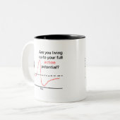 Tasse 2 Couleurs Vivre Jusqu'À Votre Plein Potentiel (Devant gauche)