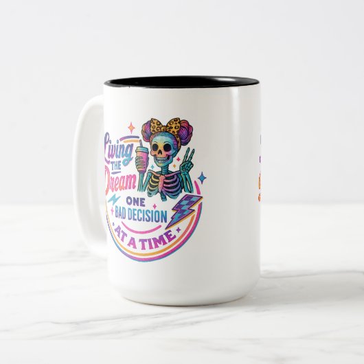 Tasse 2 Couleurs Vivre Le Rêve... (Devant gauche)