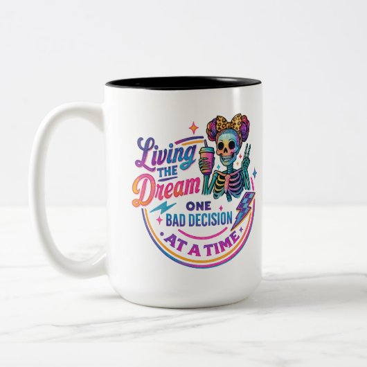 Tasse 2 Couleurs Vivre Le Rêve... (Gauche)