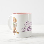 Tasse 2 Couleurs Vizsla Heart Mom (Devant gauche)