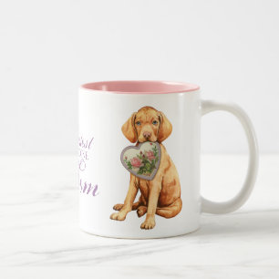 Tasse 2 Couleurs Vizsla Heart Mom