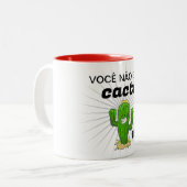 Tasse 2 Couleurs Você não é um cacto – hidrate-se com estilo! (Devant gauche)