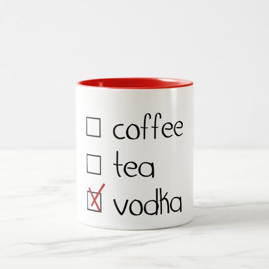 Tasse 2 Couleurs Vodka (Centre)
