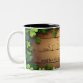 Tasse 2 Couleurs Vœux chanceux de la Saint-Patrick 🍀 (Gauche)