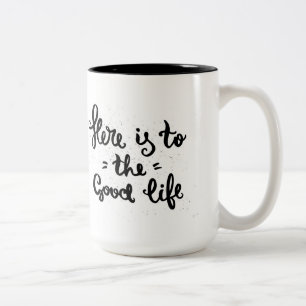 Tasse 2 Couleurs Voici à la bonne vie