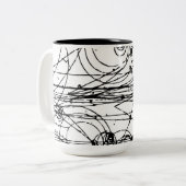 Tasse 2 Couleurs Voies de chambre à bulles (Devant gauche)