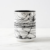 Tasse 2 Couleurs Voies de chambre à bulles (Centre)