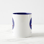 Tasse 2 Couleurs Voilier Yacht & Liberty Calligraphie (Centre)