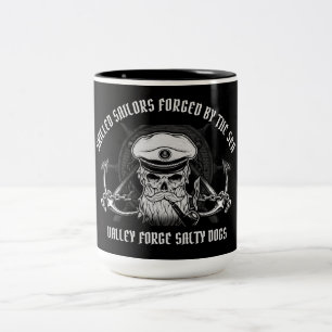 TASSE 2 COULEURS VOILIERS COMPÉTENTS VALLEY FORGE / CHIENS DE VENT