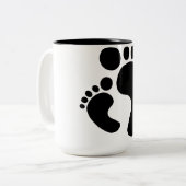 Tasse 2 Couleurs Voir les mes pieds (Devant gauche)