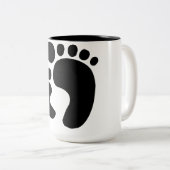 Tasse 2 Couleurs Voir les mes pieds (Devant droit)