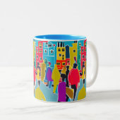 Tasse 2 Couleurs Voisins (Devant droit)