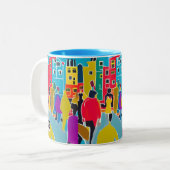 Tasse 2 Couleurs Voisins (Devant gauche)