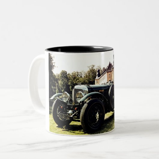 Tasse 2 Couleurs Voiture classique ancienne (Devant gauche)