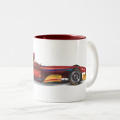 Tasse 2 Couleurs Voiture de course (Devant droit)