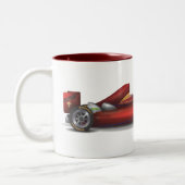 Tasse 2 Couleurs Voiture de course (Gauche)