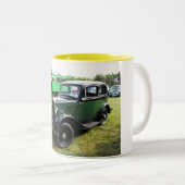 Tasse 2 Couleurs Voiture de cru de Morris 8 (Devant droit)