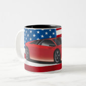 Tasse 2 Couleurs Voiture de sport (Devant gauche)