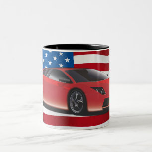Tasse 2 Couleurs Voiture de sport