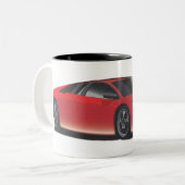 Tasse 2 Couleurs Voiture de sport (Devant gauche)