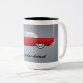 Tasse 2 Couleurs Voiture Thunderbird Classique (Devant droit)