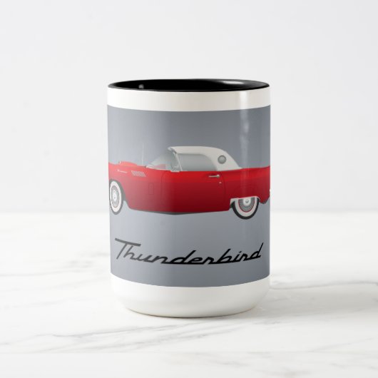 Tasse 2 Couleurs Voiture Thunderbird Classique (Centre)