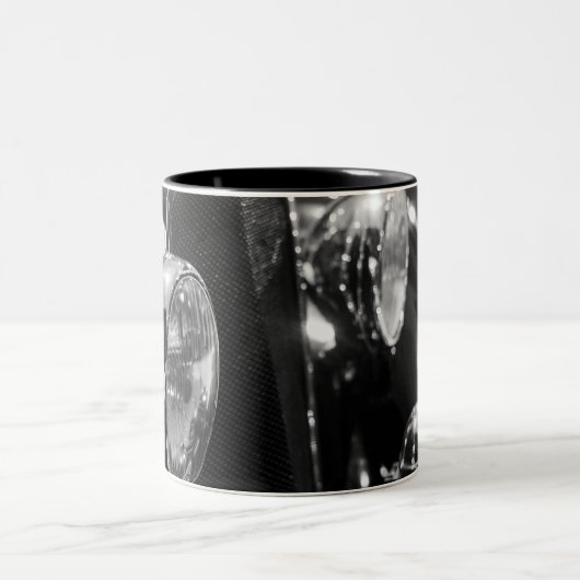 Tasse 2 Couleurs Voiture vintage classique (Centre)
