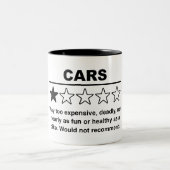 Tasse 2 Couleurs Voitures d'une étoile (Centre)