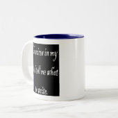 Tasse 2 Couleurs Voix d'écriture (Devant gauche)