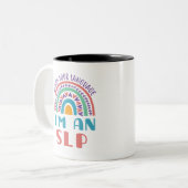 Tasse 2 Couleurs Voix Pathologiste Regardez votre langue Je suis un (Devant gauche)