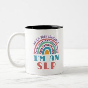 Tasse 2 Couleurs Voix Pathologiste Regardez votre langue Je suis un
