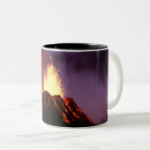 Tasse 2 Couleurs Volcan des îles Hawaï (Devant droit)