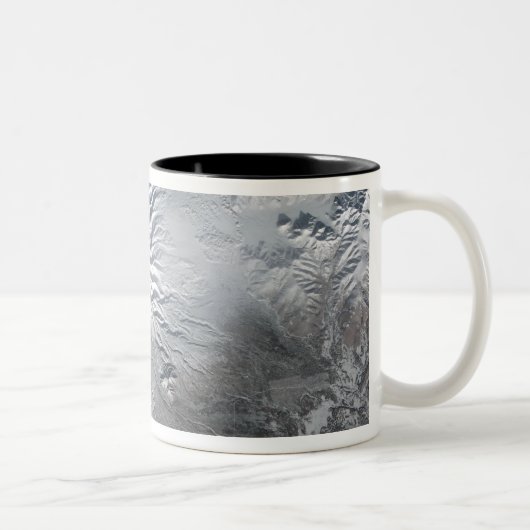 Tasse 2 Couleurs Volcan Shiveluch en Russie (Droit)