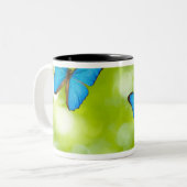 Tasse 2 Couleurs Voler de papillons (Devant gauche)