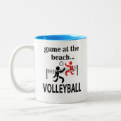 Tasse 2 Couleurs Volley-ball de plage (Gauche)