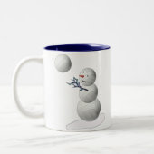 Tasse 2 Couleurs Volleyball Snowman (Gauche)