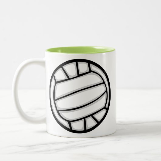 Tasse 2 Couleurs Volleyball vert (Gauche)